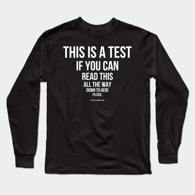 Eye Test Visual Test Long Sleeve T-Shirt by HBfunshirts